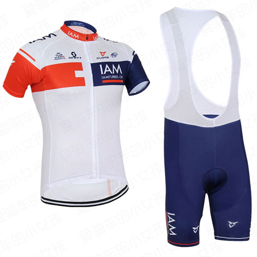 2016 Maillot iam Tirantes Mangas Cortas Rojo Y Azul